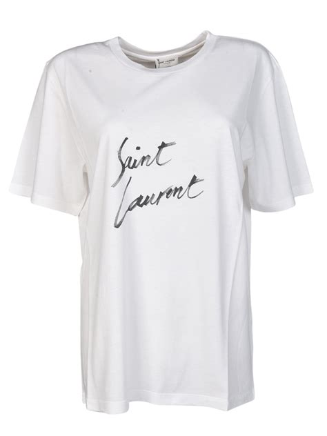 yves saint laurent logo tshirt|saint laurent t shirt women's.